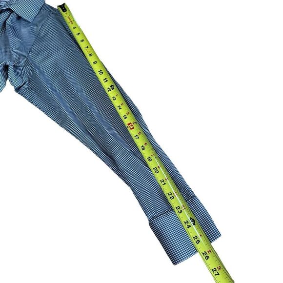 Mizzen + Main Men's Spinnaker Trim Fit Button Shirt Black Gingham Check • XL - Picture 8 of 8